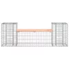  tömör duglászfenyő gabion kerti pad 183x41x60,5 cm