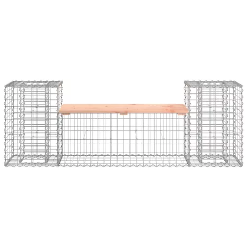  tömör duglászfenyő gabion kerti pad 183x41x60,5 cm