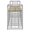  tömör impregnált fenyőfa gabion kerti pad 183x41x60,5 cm
