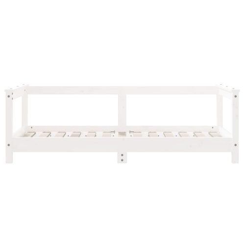  fehér tömör fenyőfa gyerekágykeret 70 x 140 cm