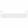  fehér tömör fenyőfa gyerekágy keret fiókkal 90x190 cm