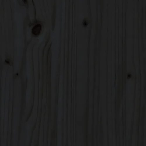  fekete tömör fenyőfa gyerekágykeret fiókokkal 80 x 200 cm