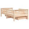  tömör fenyőfa gyerekágykeret fiókokkal 70 x 140 cm