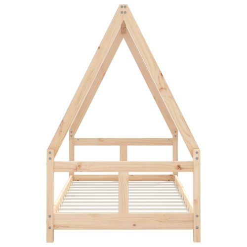  tömör fenyőfa gyerekágykeret 80 x 160 cm