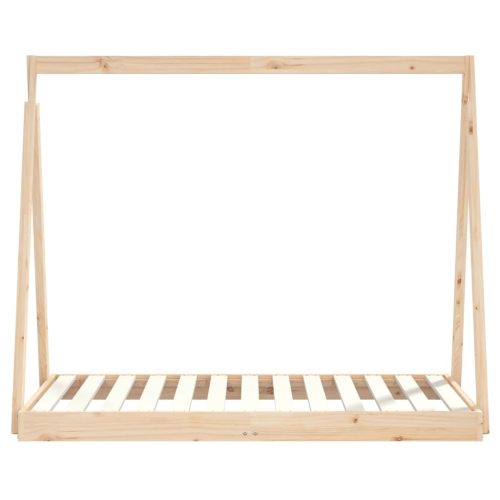  gyerek tömör fenyőfa ágykeret 70 x 140 cm