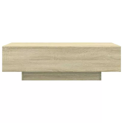  sonoma tölgy színű szerelt fa dohányzóasztal 100 x 49,5 x 31 cm