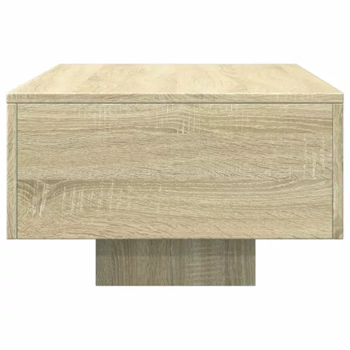  sonoma tölgy színű szerelt fa dohányzóasztal 100 x 49,5 x 31 cm