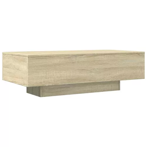  sonoma tölgy színű szerelt fa dohányzóasztal 100 x 49,5 x 31 cm
