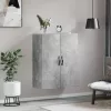  betonszürke szerelt fa fali szekrény 69,5 x 34 x 90 cm