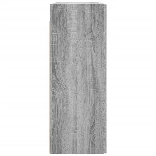  szürke sonoma szerelt fa fali szekrény 69,5 x 34 x 90 cm