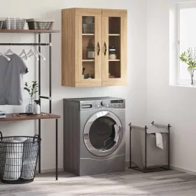  sonoma tölgy szerelt fa fali szekrény 69,5 x 34 x 90 cm