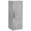  betonszürke szerelt fa fali szekrény 34,5x34x90 cm