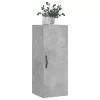  betonszürke szerelt fa fali szekrény 34,5x34x90 cm