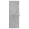 betonszürke szerelt fa fali szekrény 34,5x34x90 cm