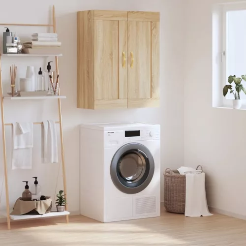  sonoma tölgy szerelt fa fali szekrény 69,5 x 34 x 90 cm