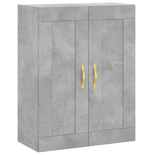  betonszürke szerelt fa fali szekrény 69,5 x 34 x 90 cm