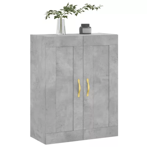  betonszürke szerelt fa fali szekrény 69,5 x 34 x 90 cm