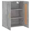  betonszürke szerelt fa fali szekrény 69,5 x 34 x 90 cm