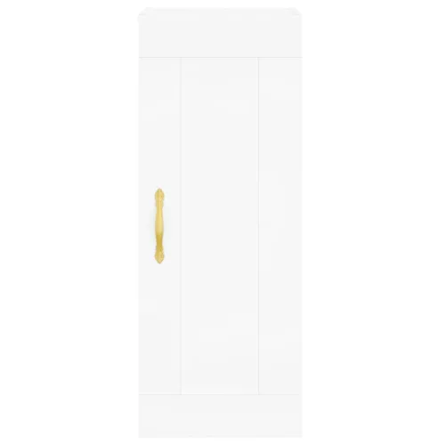  fehér szerelt fa fali szekrény 34,5 x 34 x 90 cm