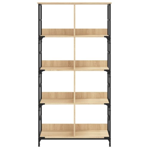  sonoma tölgy színű szerelt fa könyvespolc 78,5 x 33 x 153 cm