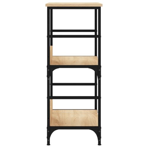  sonoma tölgy színű szerelt fa könyvespolc 50 x 33 x 82 cm