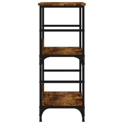  füstös tölgy színű szerelt fa könyvespolc 50 x 33 x 82 cm