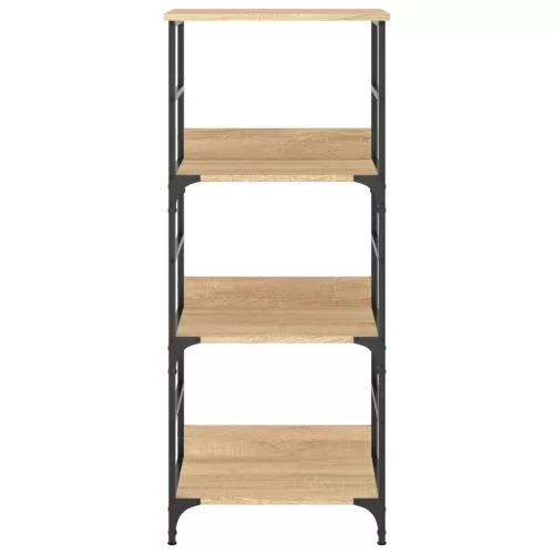  sonoma tölgy színű szerelt fa könyvespolc 50 x 33 x 117,5 cm