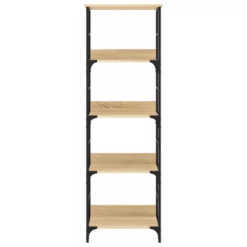  sonoma tölgy színű szerelt fa könyvespolc 50 x 33 x 153 cm