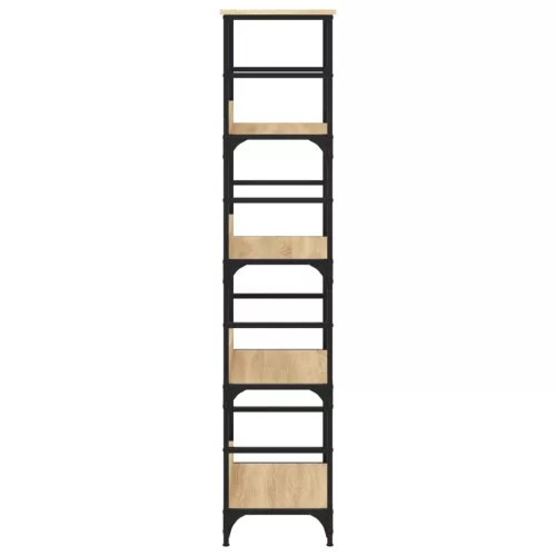  sonoma tölgy színű szerelt fa könyvespolc 50 x 33 x 153 cm