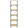  sonoma tölgy színű szerelt fa könyvespolc 50 x 33 x 188,5 cm