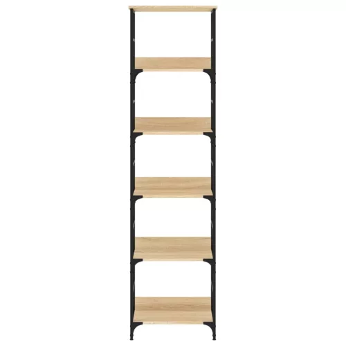  sonoma tölgy színű szerelt fa könyvespolc 50 x 33 x 188,5 cm