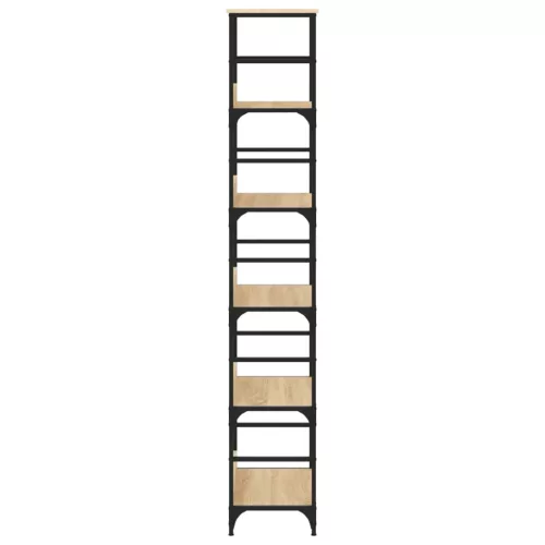  sonoma tölgy színű szerelt fa könyvespolc 50 x 33 x 188,5 cm