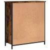  füstös tölgy színű szerelt fa tálalószekrény 70 x 30 x 80 cm
