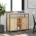  sonoma tölgy színű szerelt fa tálalószekrény 100 x 35 x 80 cm