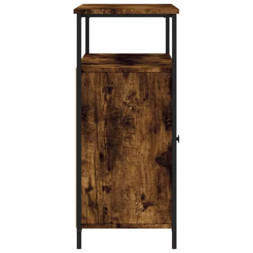  füstös tölgy színű szerelt fa tálalószekrény 100 x 35 x 80 cm