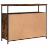  füstös tölgy színű szerelt fa tálalószekrény 100 x 35 x 80 cm