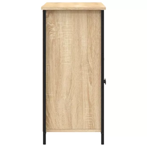  sonoma tölgy színű szerelt fa tálalószekrény 100 x 35 x 75 cm