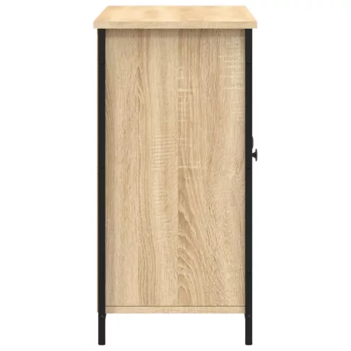  sonoma tölgy színű szerelt fa tálalószekrény 100 x 35 x 70 cm