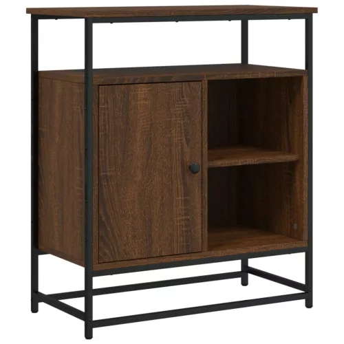  barna tölgy színű szerelt fa tálalószekrény 69 x 35 x 80 cm