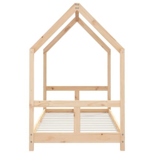  tömör fenyőfa gyerekágykeret 80 x 160 cm