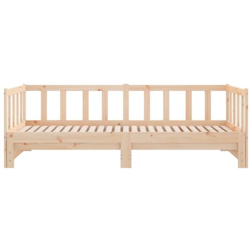  tömör fenyőfa kihúzható kanapéágy 90 x 200 cm