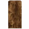  füstös tölgy színű kisszekrény üvegajtókkal 68 x 37 x 75,5 cm