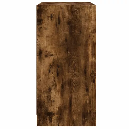  füstös tölgy színű kisszekrény üvegajtókkal 68 x 37 x 75,5 cm