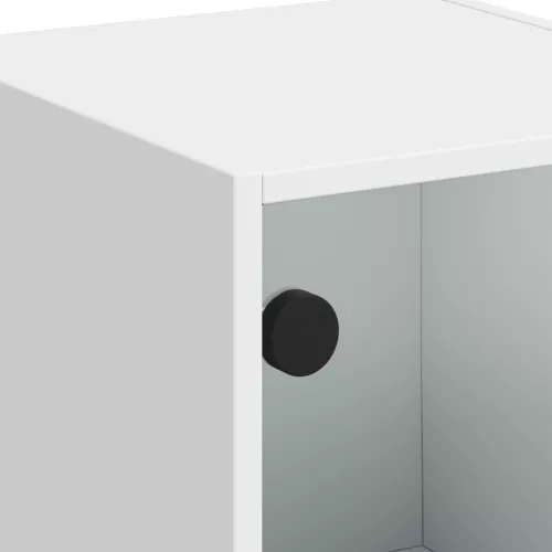  fehér magasszekrény üvegajtókkal 35 x 37 x 109 cm