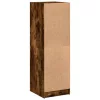  füstös tölgy színű magasszekrény üvegajtókkal 35 x 37 x 109 cm