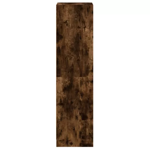  füstös tölgy színű magasszekrény üvegajtókkal 35 x 37 x 142 cm