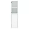  fehér magasszekrény üvegajtóval 35 x 37 x 142 cm