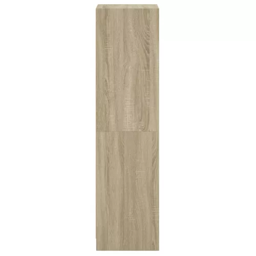  sonoma tölgy színű magasszekrény üvegajtóval 35 x 37 x 142 cm