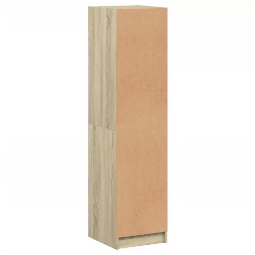  sonoma tölgy színű magasszekrény üvegajtóval 35 x 37 x 142 cm