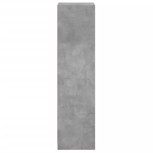  betonszürke magasszekrény üvegajtóval 35 x 37 x 142 cm